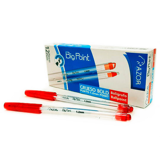 Bolígrafo grueso BIG POINT Rojo 1.2 mm