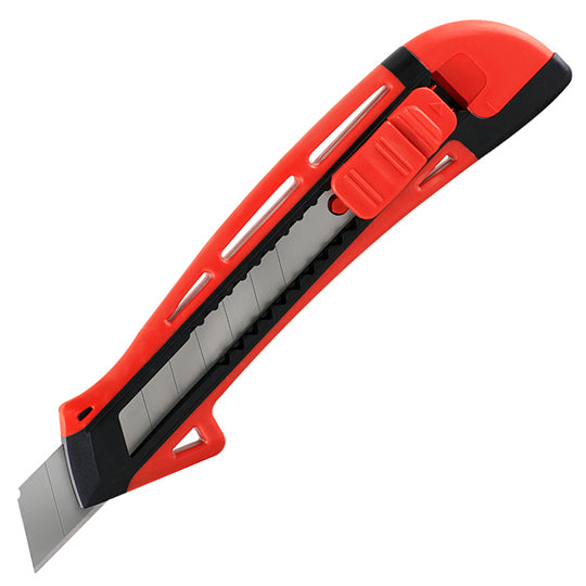 Cutter con alma metálica, grande CORTY 18mm color rojo - 1 pieza