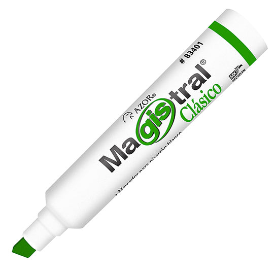 Marcador Magistral Clásico Punta Cincel, Verde - 1 Pieza