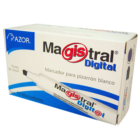 Marcador Magistral Digital AZOR color azul