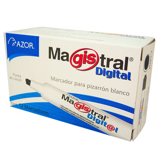 Marcador Magistral Digital AZOR color negro
