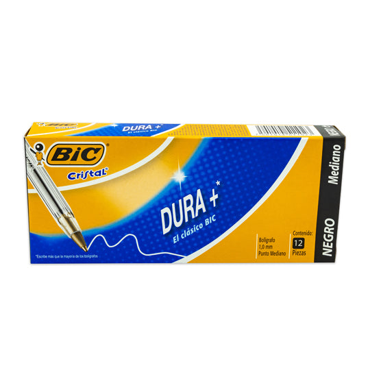 Bolígrafo Cristal BIC Negro Punto Mediano 1.0 mm