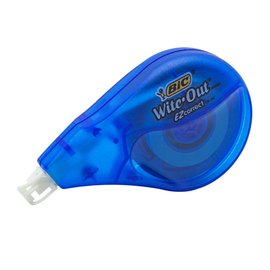 Cinta Corrector Bic de 12 Metros Cuerpo Azul- 1 Piezas