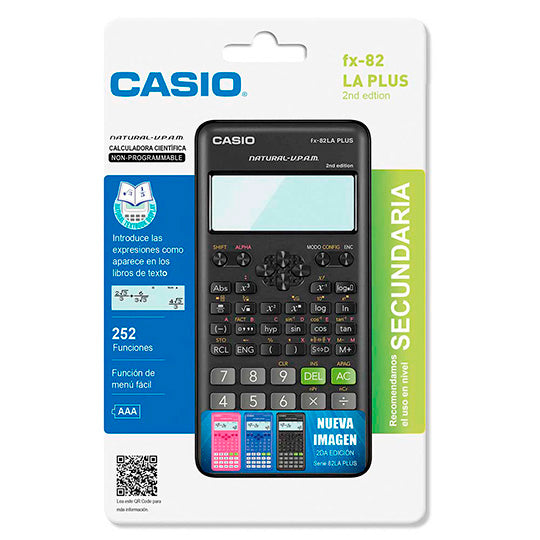 Calculadora Científica CASIO de 252 funciones, 4 líneas en pantalla