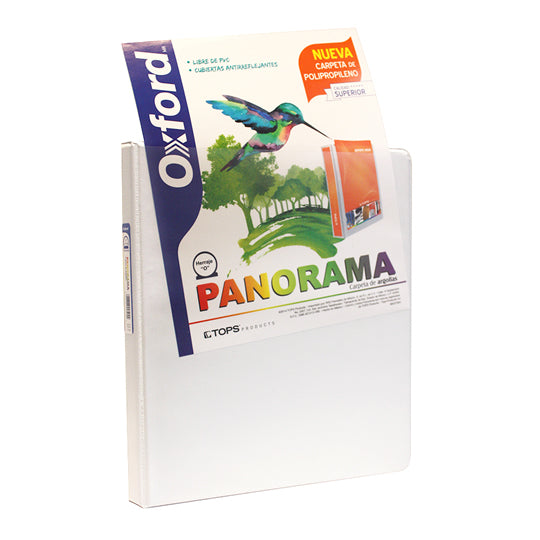 Carpeta OXFORD herraje en O 0.5 pulgadas color blanco tamaño carta