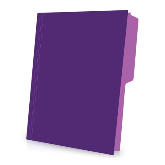 Folder PENDAFLEX broche de 8cm color violeta tamaño carta - caja con 25 piezas