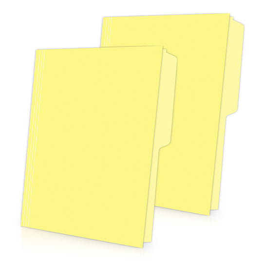 Folder manila OXFORD Pre-suajado superior y lateral color amarilo tamaño carta