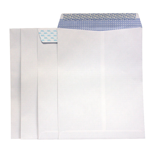 Sobre para documentos AMPAD mecanismo de seguridad color blanco tamaño 25.4 x 33cm 100 piezas por empaque