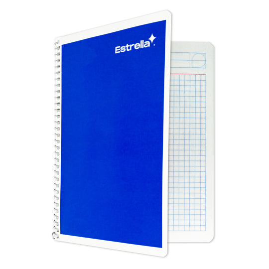 Cuaderno espiral forma francesa ESTRELLA cuadro chico 5 mm 100 hojas
