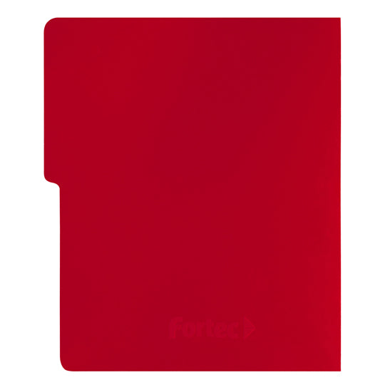 Carpeta tipo folder FORTEC pressboard broche de 8cm color rojo tamaño carta