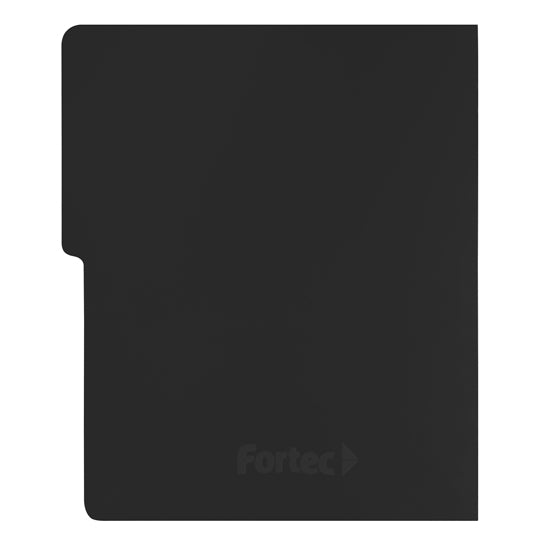 Carpeta tipo folder FORTEC pressboard con broche de 8cm color negro tamaño carta