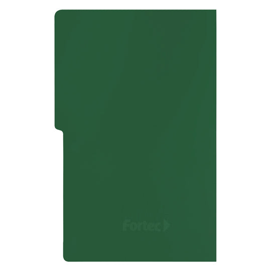 Carpeta tipo folder FORTEC pressboard con broche de 8cm color verde obscuro tamaño oficio