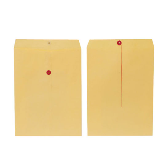 Sobre manila FORTEC solapa con roldana e hilo color amarillo tamaño ExtraOficio con 25 sobres