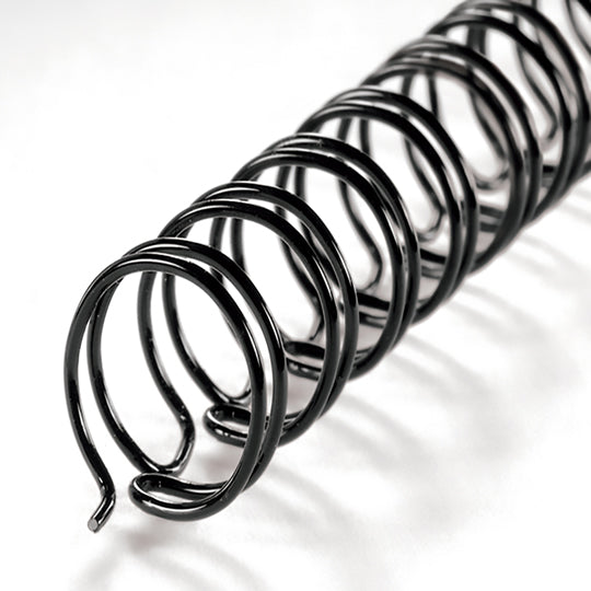 Arillos Metalicos Twin Loop 7/16" Negro - Caja con 100 Piezas