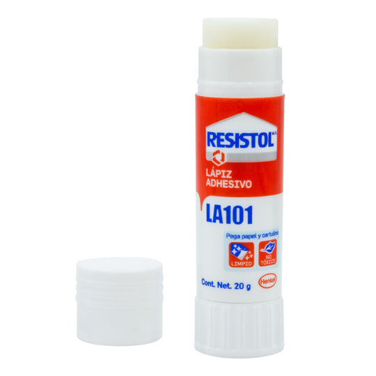 Lapiz Adhesiivo Resistol de 20grs, Blanco - 1 Pieza