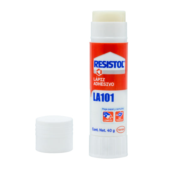 Lapiz Adhesiivo Resistol de 40grs, Blanco - 1 Pieza