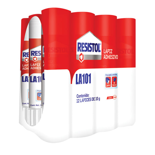 Lapiz Adhesiivo Resistol de 20grs, Blanco - 1 Pieza