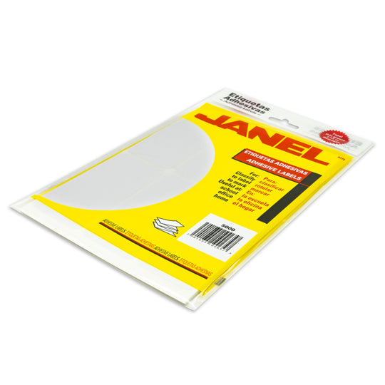 Etiqueta Adhesiva Janel Blanca No.25 de 50 x 100mm - Paquete con 84 Etiquetas