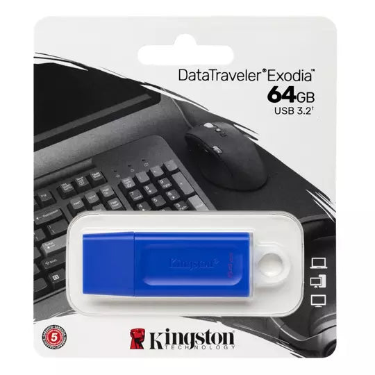 Memoria USB Kingston DT Exodia Azul