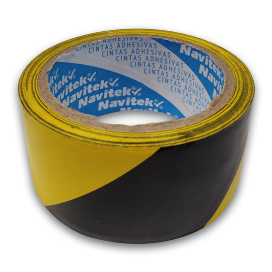 Cinta de Marcaje Navitek Amarilla/Negro de 48mm x 33m - Paquete con 6 piezas