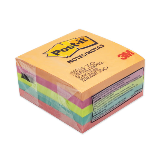 Block de Notas Adhesivas Post-it, Surtido Neón - Block con 375 Notas