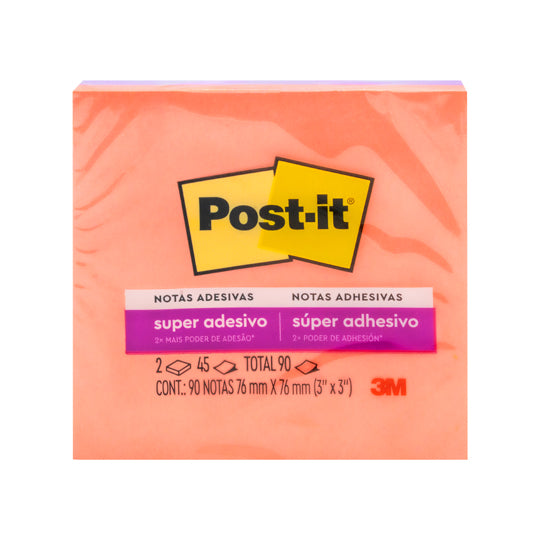 Block de Notas Adhesivas Post-it, Surtido Pastel - Block con 90 Notas