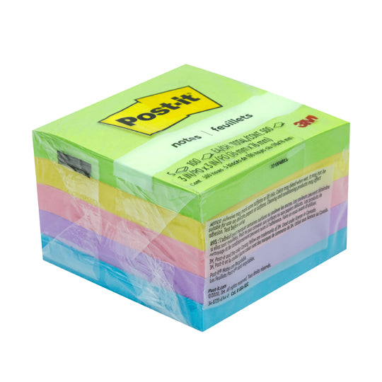 Block de Notas Adhesivas Post-it, Surtido Neón Ultra - Block con 500 Notas