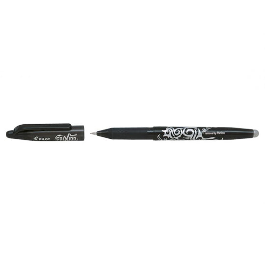 Bolígrafo Frixion Ball Punto Fino de Gel Borrable, Negro - 1 pieza