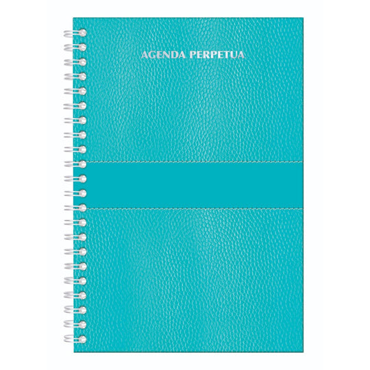 Agenda perpetua Pinos Altos color azul pasta dura