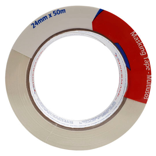 Cinta Masking Tape Tuk Color Natural de 24mm x 50m - 1 Pieza