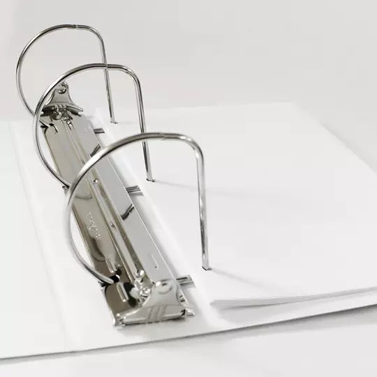 Carpeta panorama herraje D 5" ACCO colorblanca, tamaño carta