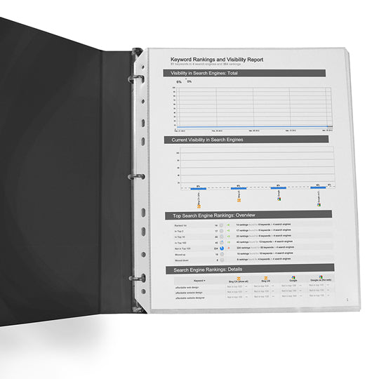 Protector de Hojas Wilson Jones Tamaño Carta, Antirreflejante - Caja con 100 Piezas