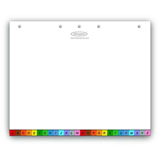 Separadores Alfabético Wilson Jones Tamaño Carta, con Cejas de colores - A-Z Divisiones