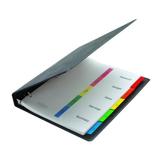 Separadores Wilson Jones Tamaño Carta, con Cejas de colores - 5 Divisiones