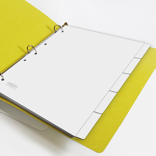 Separadores Acco Tamaño Carta, Blanco - 5 Divisiones