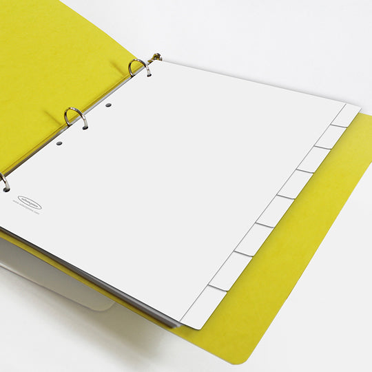 Separadores Acco Tamaño Carta, Blanco - 8 Divisiones