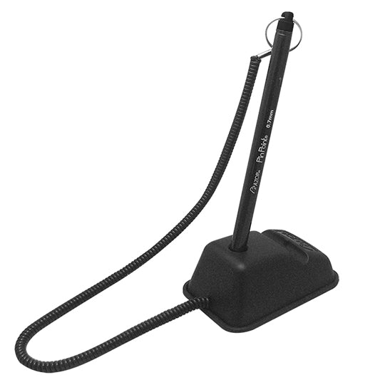 Base para bolígrafo PIN POINT Punto Fino - Incluye 3 Bolígrafos Color Negro