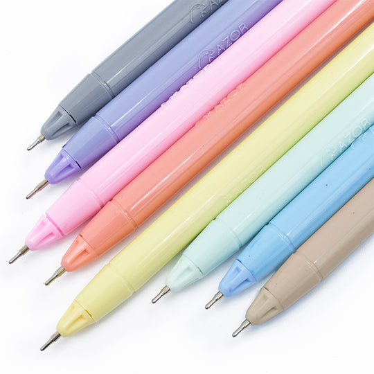 Bolígrafo Pin Point Punto Fino 0.7 mm, Pastel Surtidos - Bolsa con 8 pzas