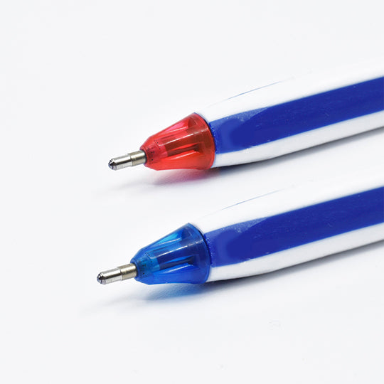 Bolígrafo Pin Point Dúo Punto Mediano 1.0 mm, Azul-Rojo - Paquete con 2 Piezas