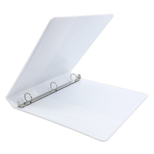Carpeta panorámica KINERA con herraje en O 1 pulgada color blanco tamaño carta
