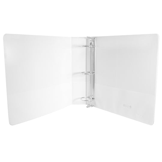 Carpeta panorámica KINERA herraje en O 2 pulgadas color blanco tamaño carta