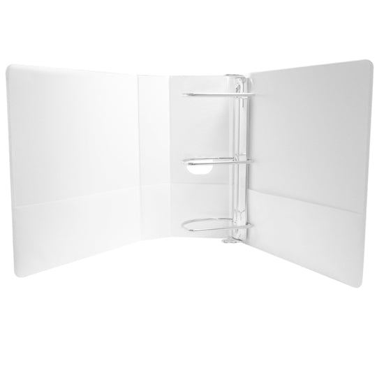 Carpeta panorámica con cristal KINERA CLASSIC herraje D 5 pulgadas color blanco