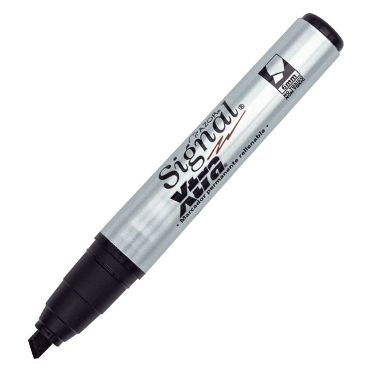 Marcador permanente Signal Xtra AZOR negro - caja con 12 piezas