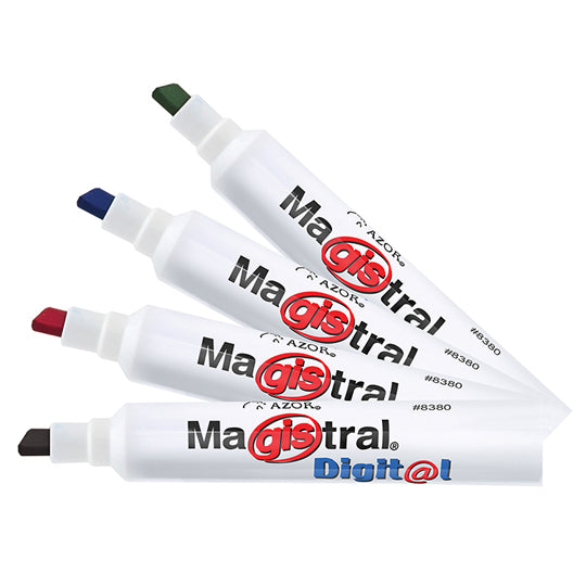 Marcador Magistral Digital AZOR colores surtidos - caja con 4 piezas