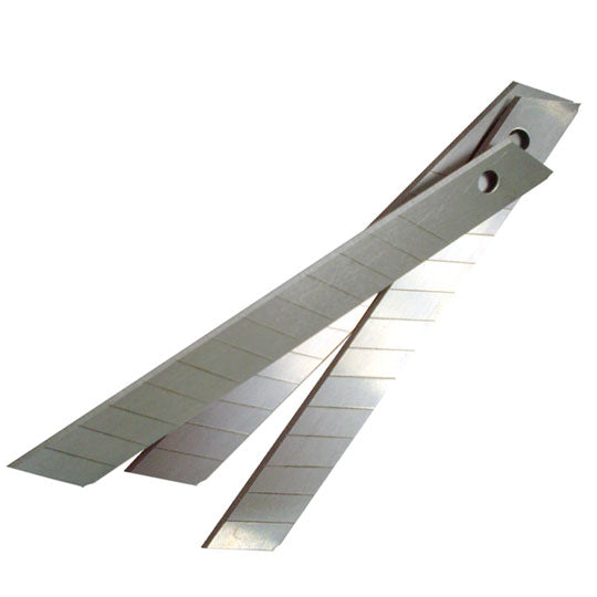 Navaja chica de acero inoxidable CORTY 9mm - caja con 10 navajas