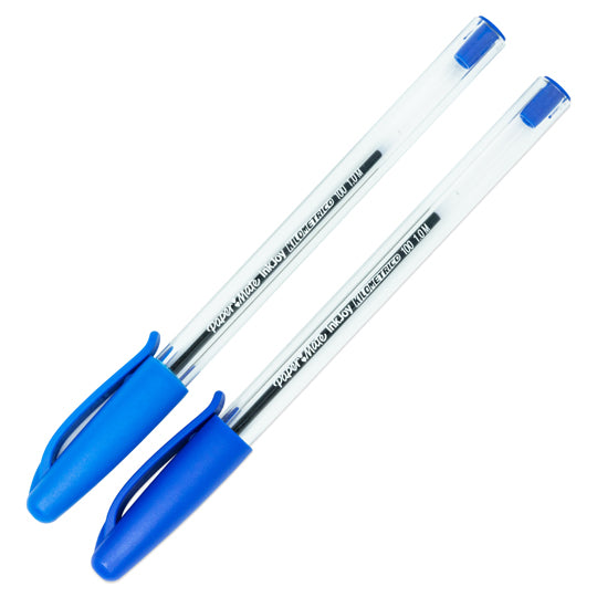 Bolígrafo Kilometrico Punto Mediano, Azul - Bolsa con 2 piezas