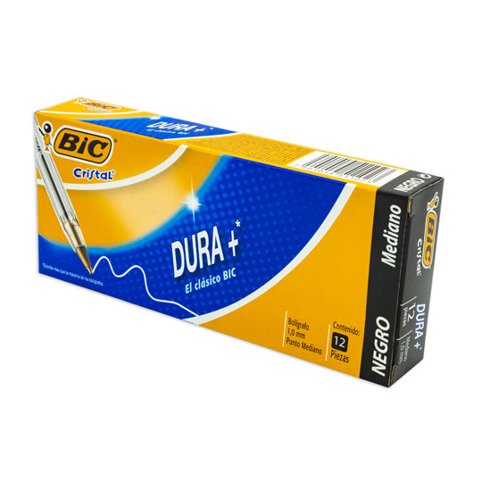 Bolígrafo Cristal BIC Negro Punto Mediano 1.0 mm