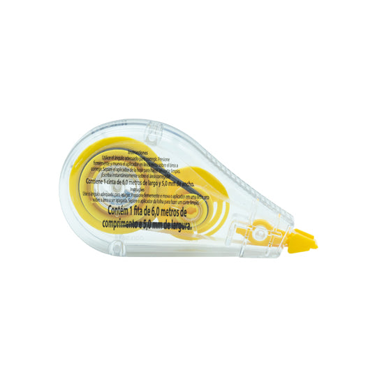 Corrector de Cinta Bic Mini Tape Fashion 6 Metros, Cuerpo Transparente - 1 Pieza