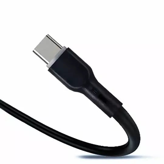 Cable Carga Rápida USB V3.0 Tipo C A USB Tipo C Negro 1 Metro BROBOTIX