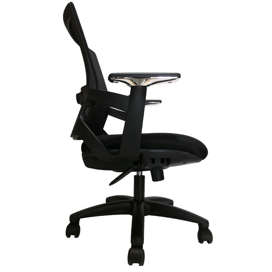 Silla ejecutiva respaldo en malla Messina ERGO color negro